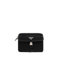 Prada Schwarze Schultertasche aus recyceltem Polyamid
