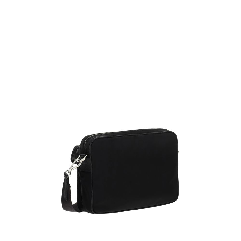 Prada Schwarze Schultertasche aus recyceltem Polyamid