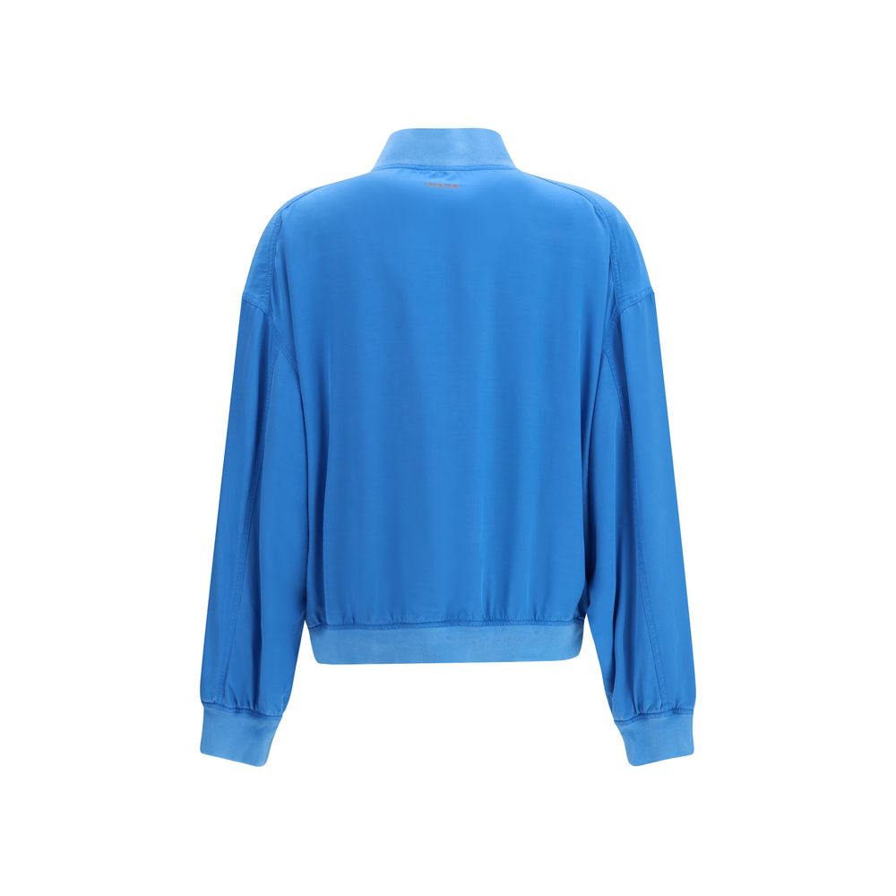 Versace Blaue Seidenkleidung