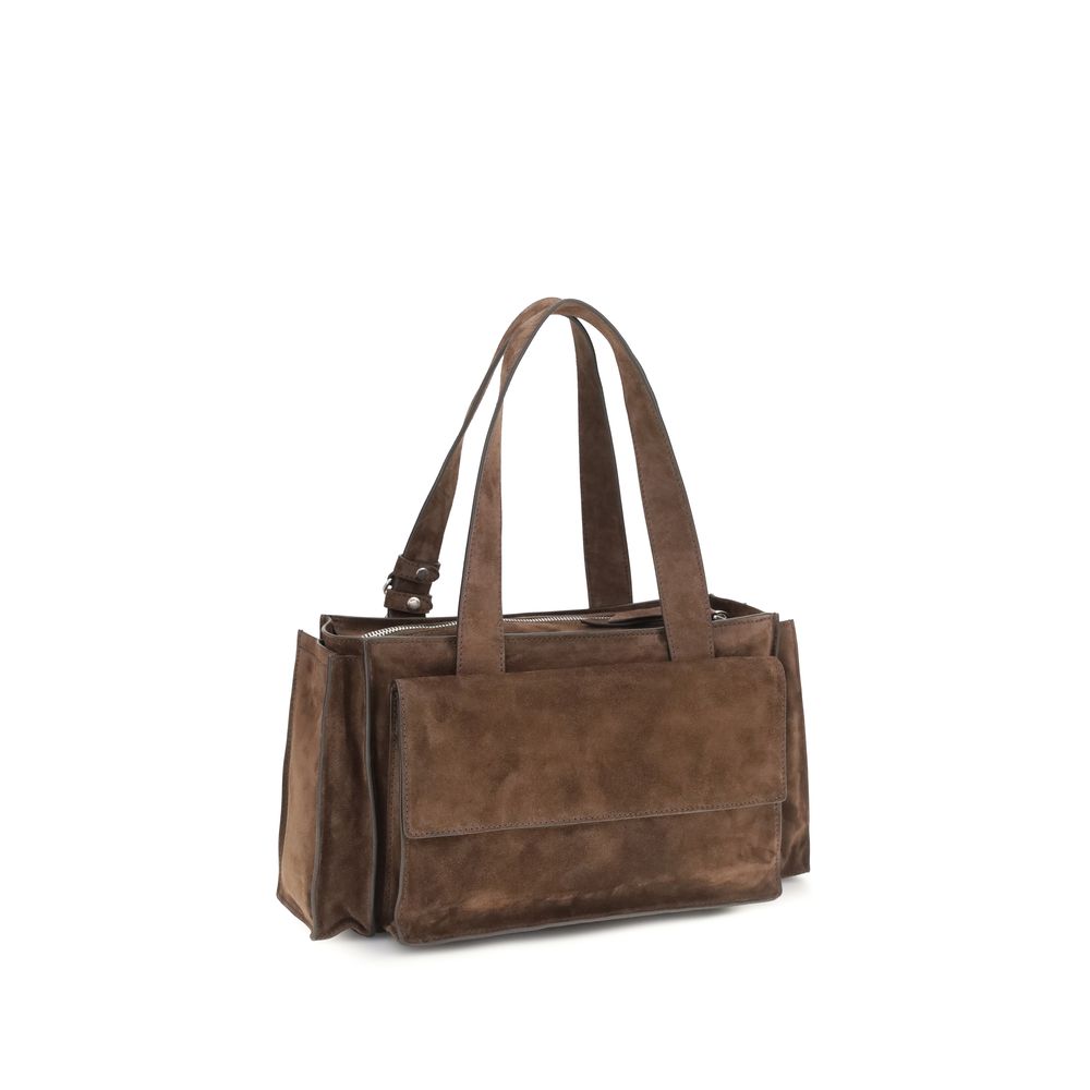 Miu Miu Braune Kalbsleder Bos Taurus Schultertasche