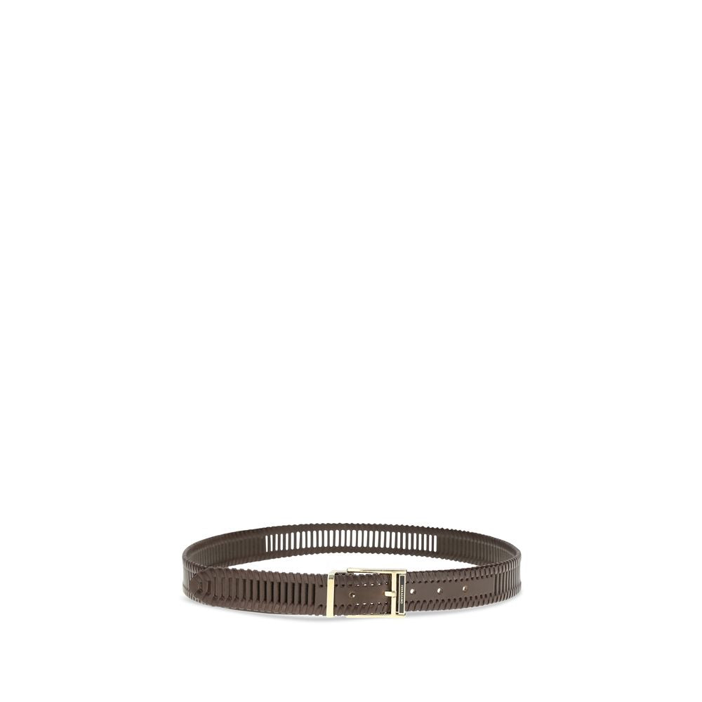 Ferragamo Brauner Kalbsleder Bos Taurus Regular Gürtel