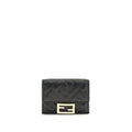 Fendi Schwarzes Lamm Ovis Aries Aries Portemonnaie
