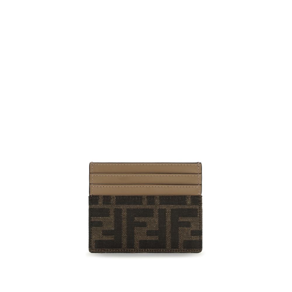Fendi Braunes Portemonnaie aus Polyester