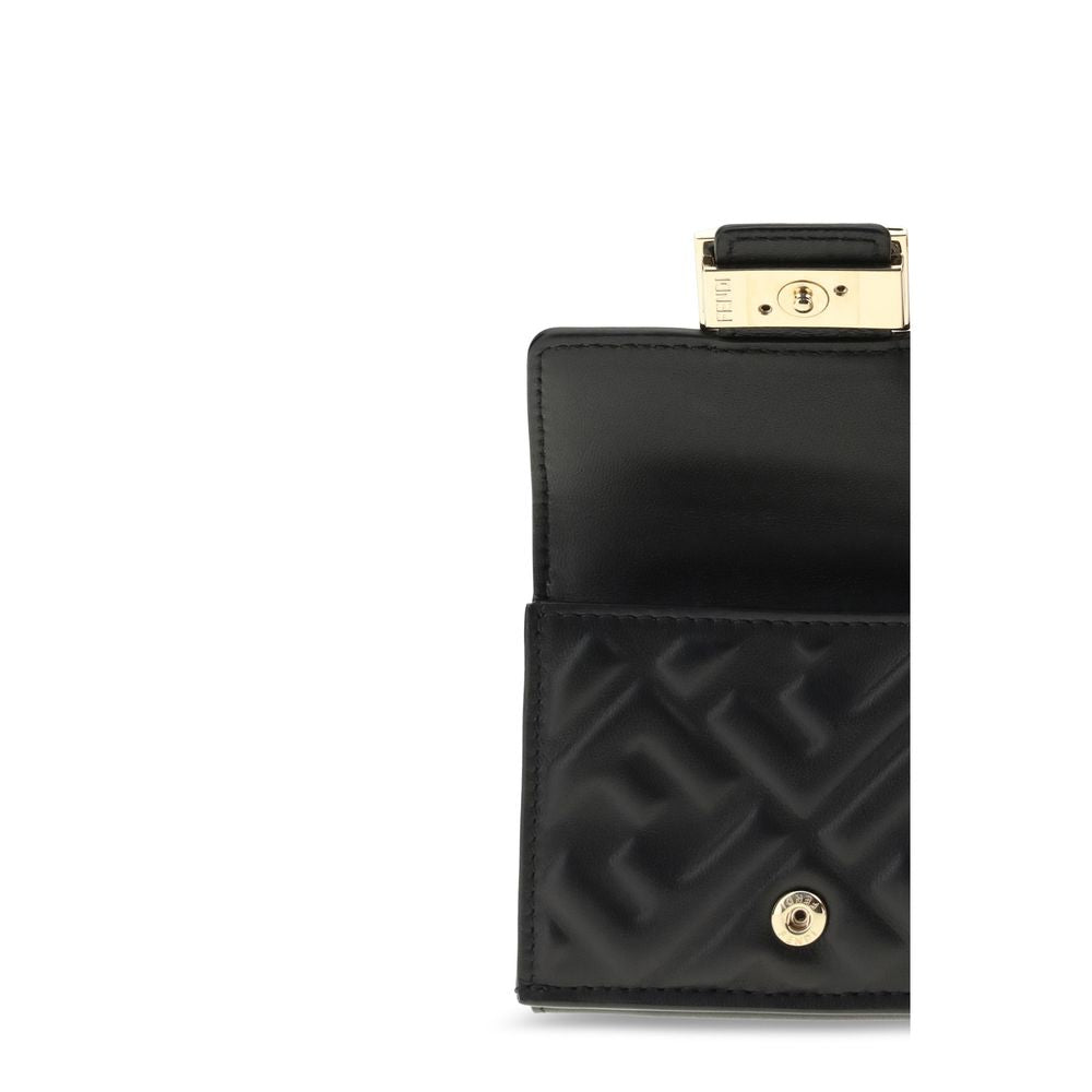 Fendi Schwarzes Lamm Ovis Aries Aries Portemonnaie