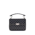 Valentino Garavani Schwarze Lammleder Schultertasche Ovis Aries Aries