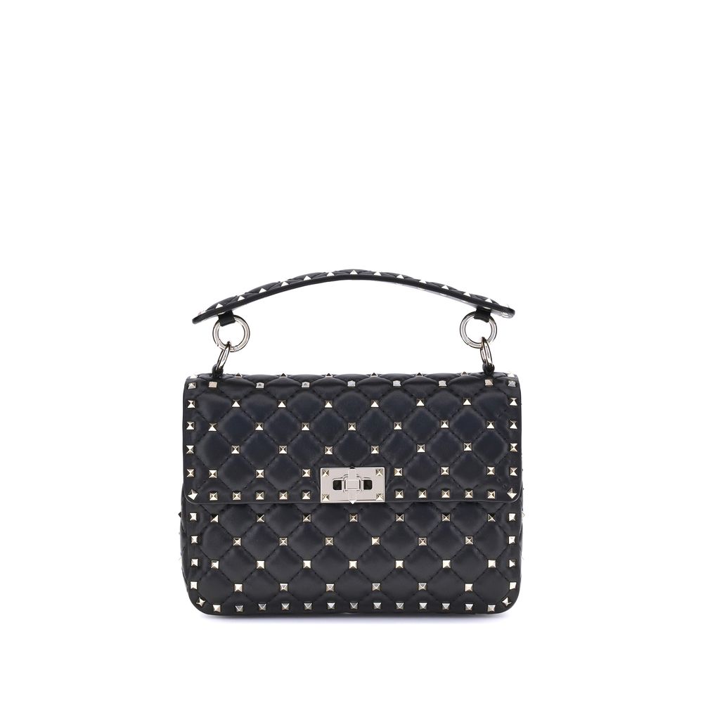 Valentino Garavani Schwarze Lammleder Schultertasche Ovis Aries Aries