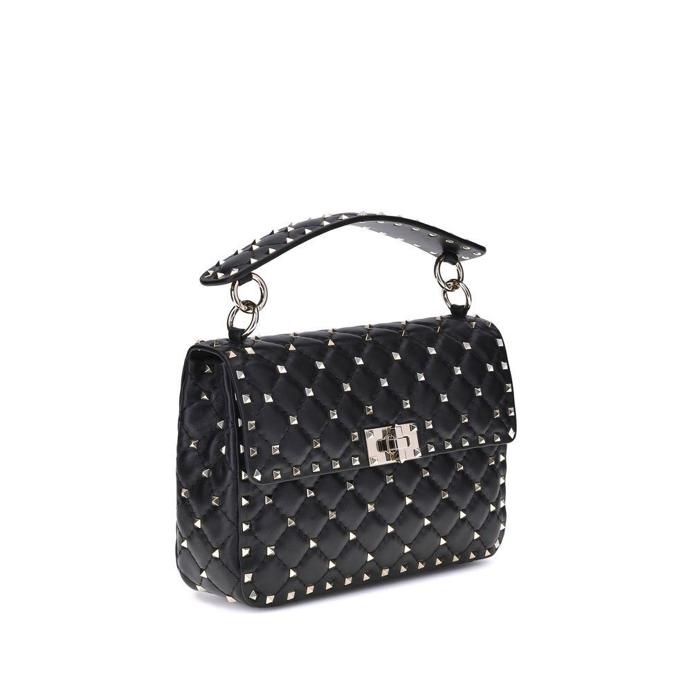 Valentino Garavani Schwarze Lammleder Schultertasche Ovis Aries Aries