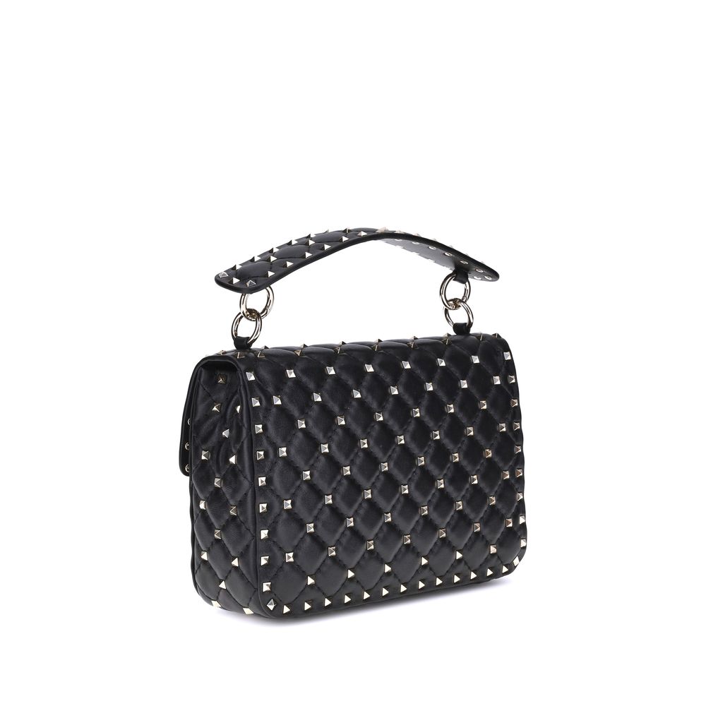 Valentino Garavani Schwarze Lammleder Schultertasche Ovis Aries Aries