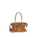 Balmain Braune Kalbsleder Bos Taurus Handtasche