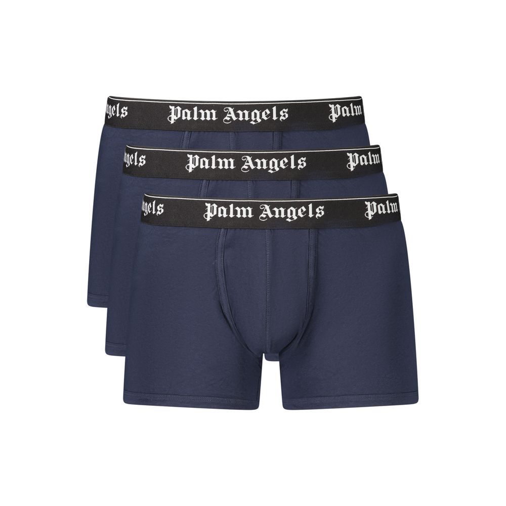 Palm Angels Blaue Baumwoll-Boxershorts für Herren
