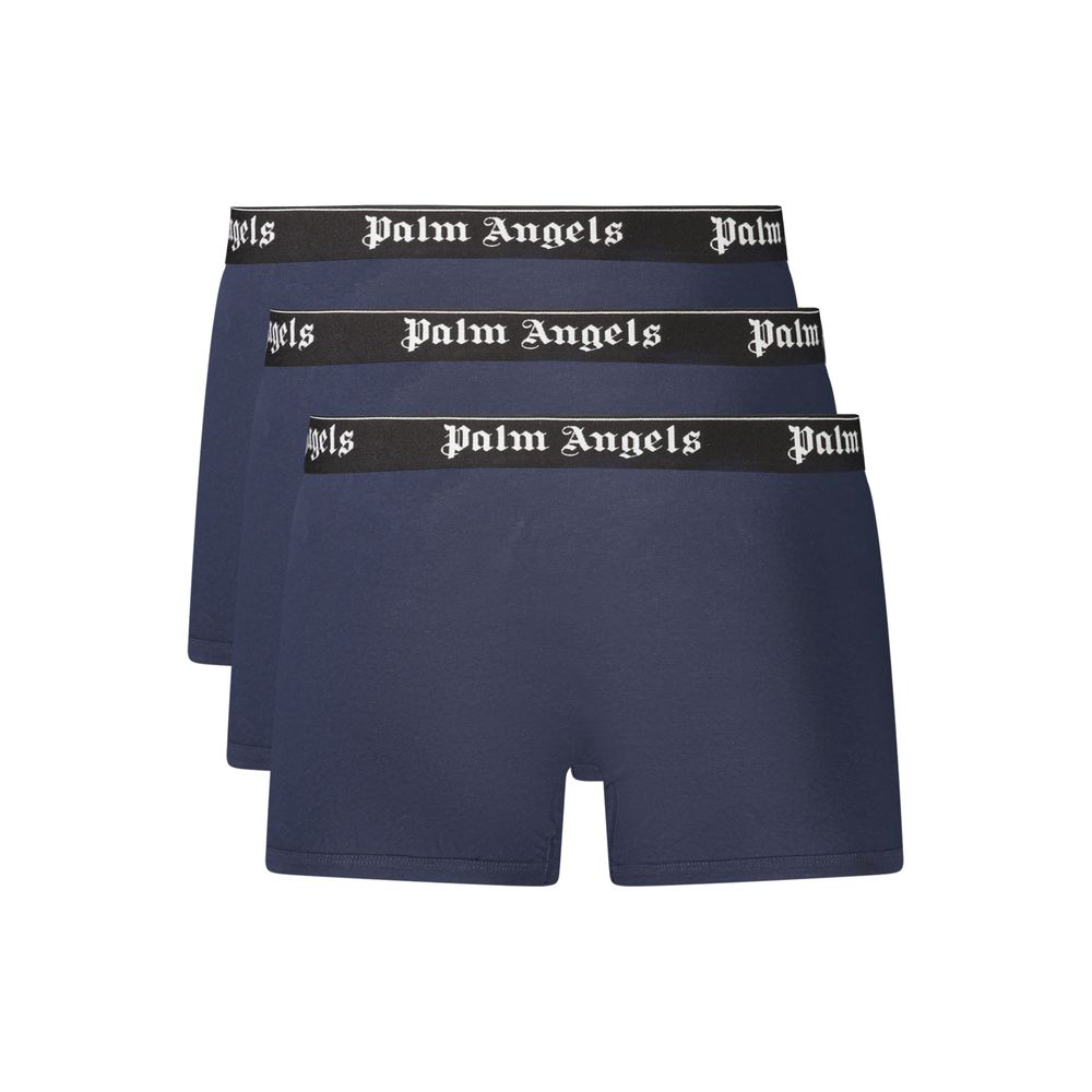 Palm Angels Blaue Baumwoll-Boxershorts für Herren