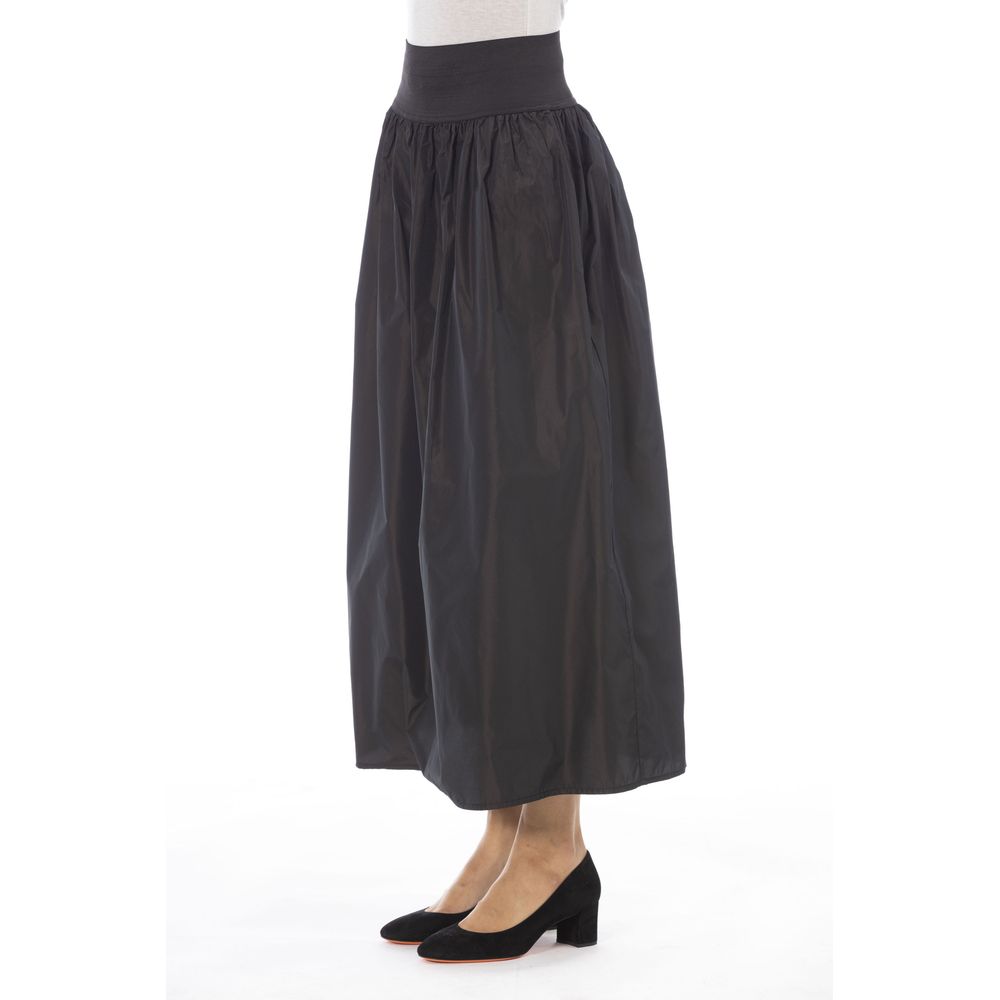 Alpha Studio Brauner Polyester-Rock für Damen
