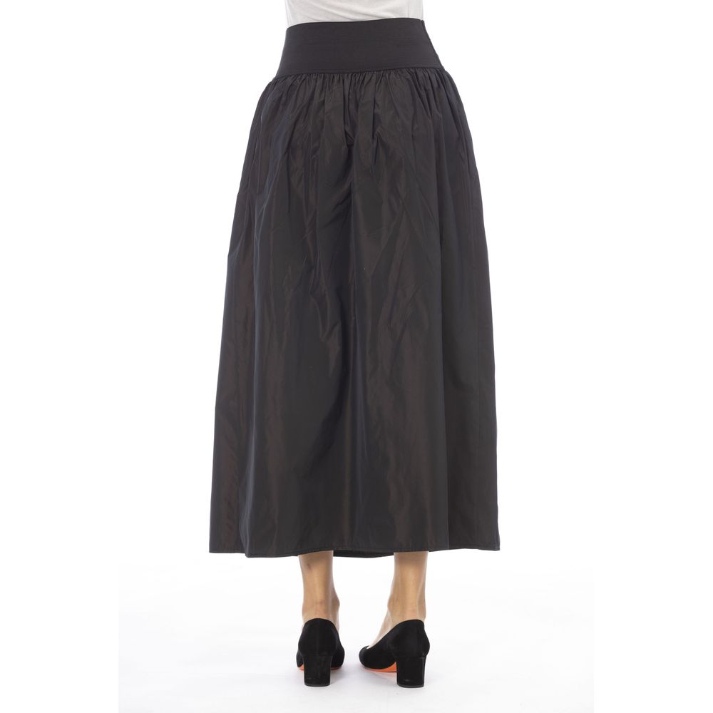 Alpha Studio Brauner Polyester-Rock für Damen