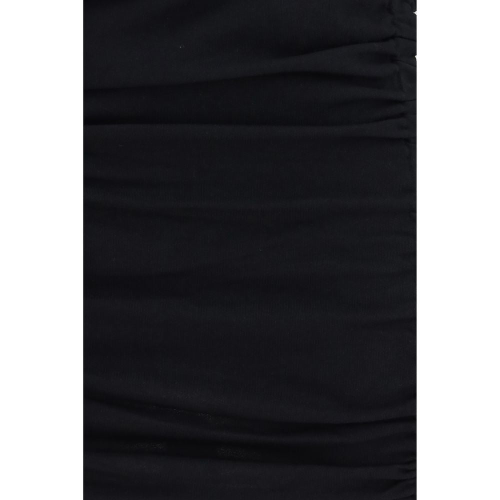 PINKO Schwarzes Baumwoll-Freizeitkleid