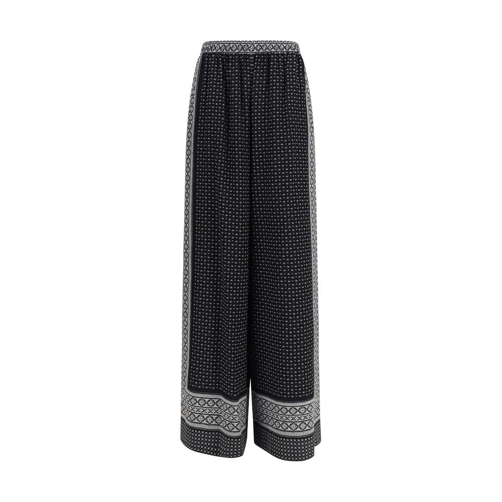 Ermanno Scervino Schwarze Seiden-Freizeithose