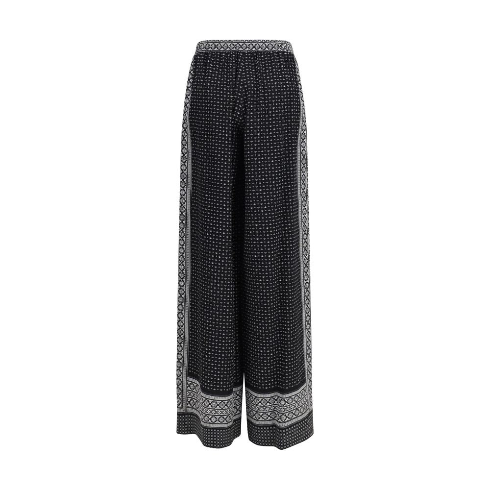 Ermanno Scervino Schwarze Seiden-Freizeithose