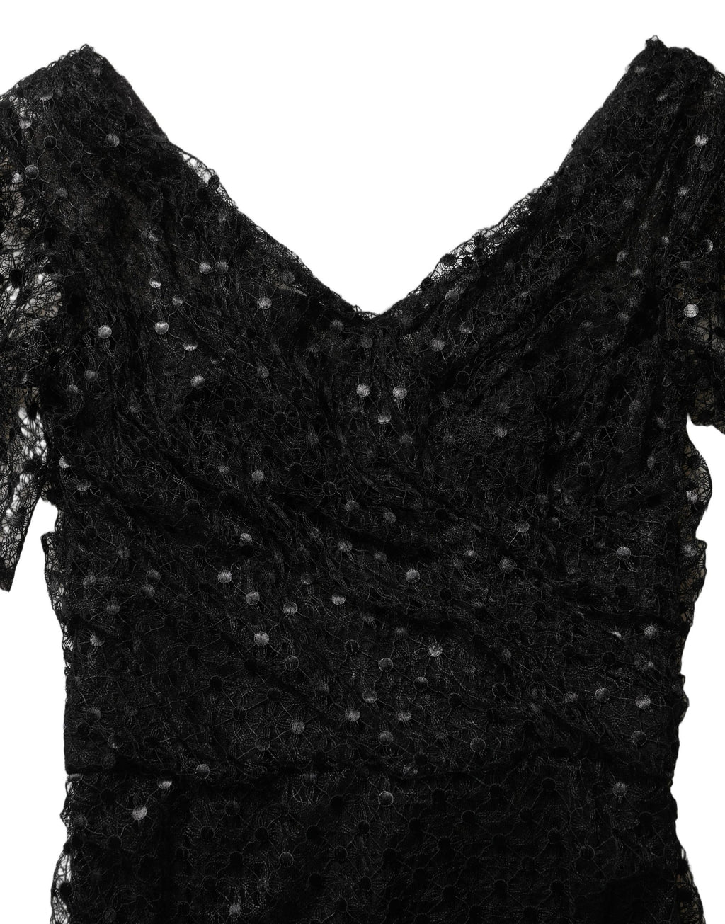 Dolce & Gabbana Abendkleid aus schwarzem Pailletten-Meerjungfrauen-Schnitt
