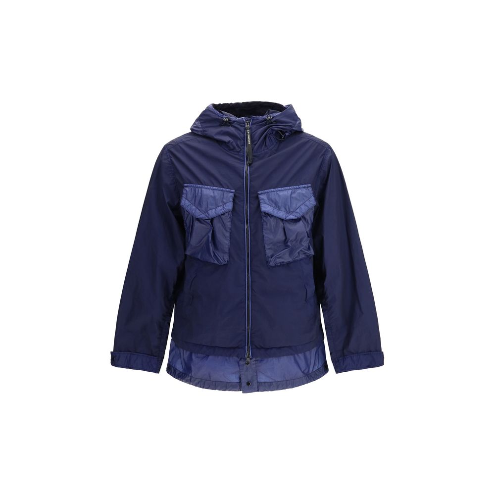 C.P. Company Blauer Mantel aus Polyamid