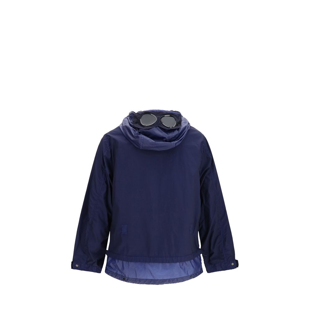 C.P. Company Blauer Mantel aus Polyamid