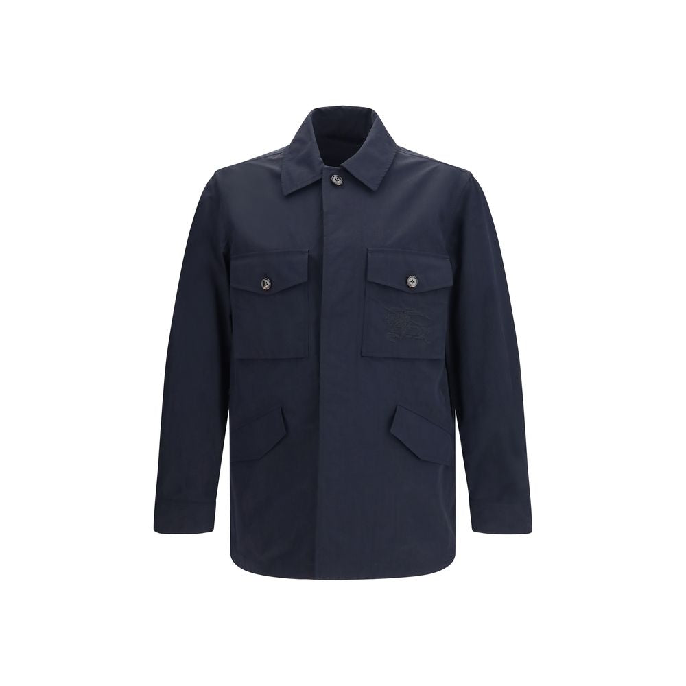 Burberry Blauer Mantel aus Polyamid