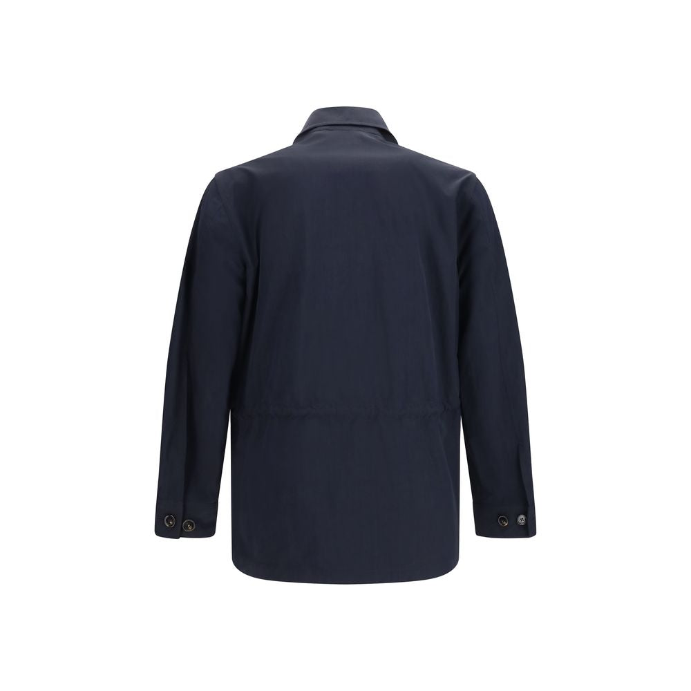 Burberry Blauer Mantel aus Polyamid