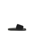 Gucci Schwarze Sandalen aus Stoff