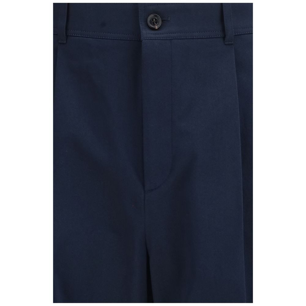 Valentino Blaue Baumwoll-Freizeithose