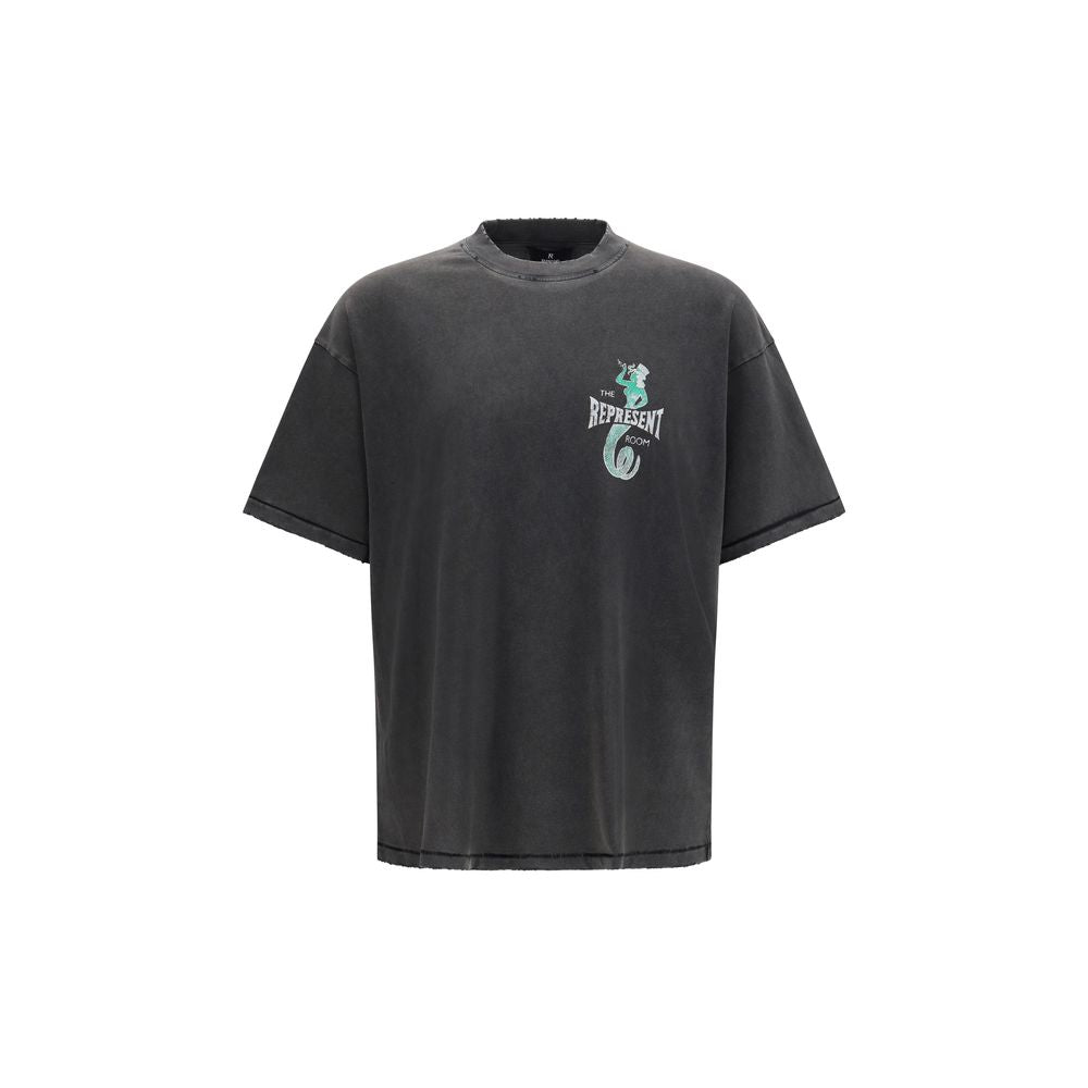 Represent Graues Baumwoll-T-Shirt