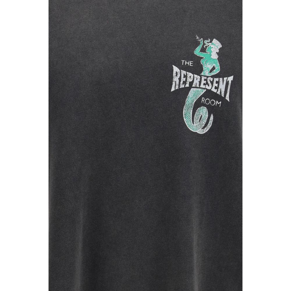 Represent Graues Baumwoll-T-Shirt