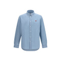 Maison Kitsuné Blaues Baumwollhemd
