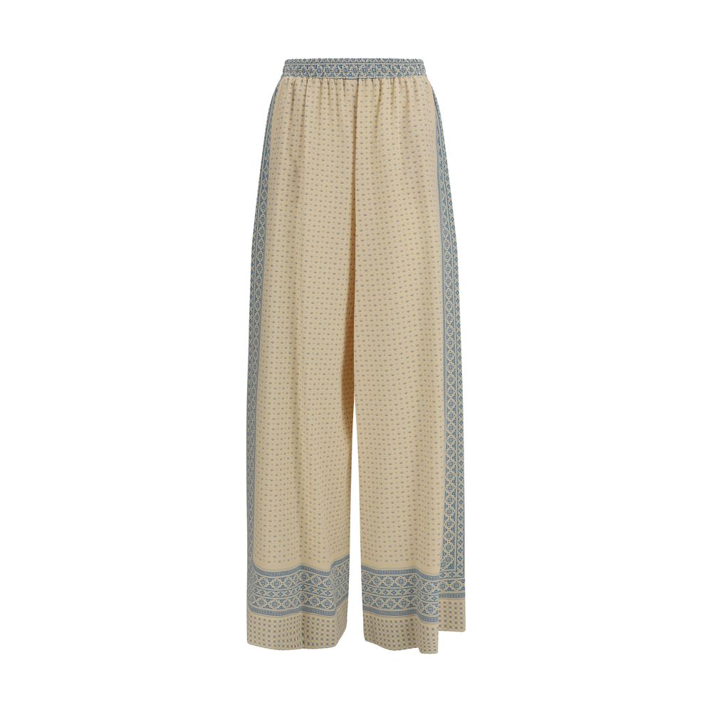 Ermanno Scervino Beige Seidenhose