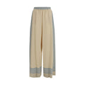 Ermanno Scervino Beige Seidenhose