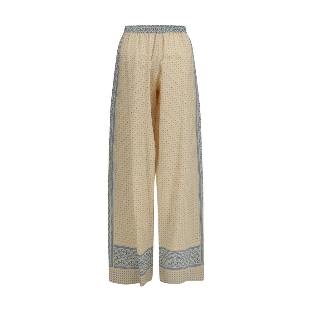 Ermanno Scervino Beige Seidenhose