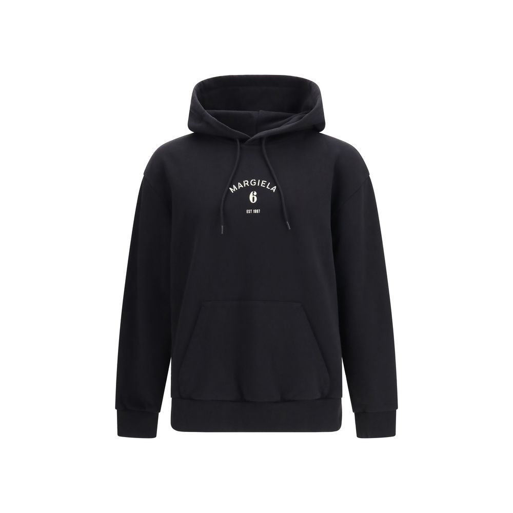 MM6 Schwarzer Baumwoll-Sweatshirt