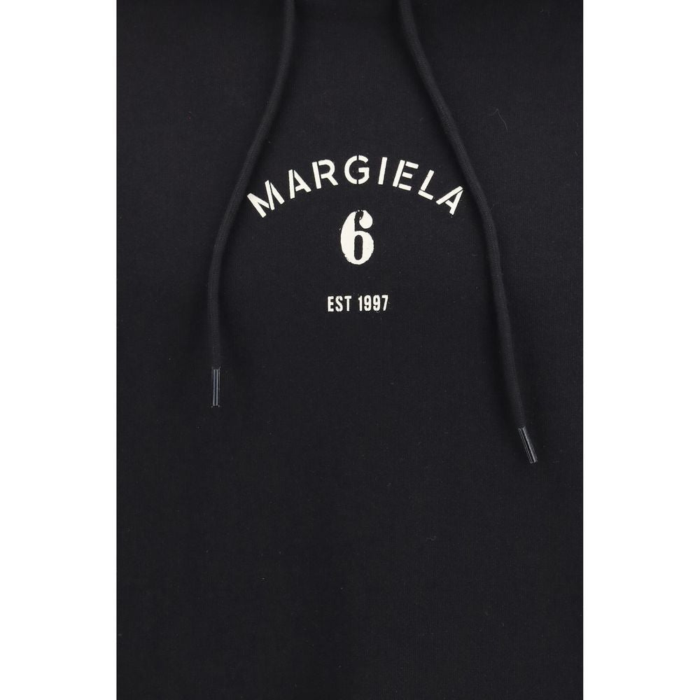 MM6 Schwarzer Baumwoll-Sweatshirt