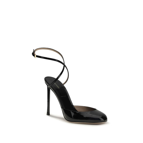Tom Ford Schwarze Pumps aus Kalbsleder Bos Taurus mit hohem Absatz