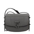 Jimmy Choo Graue Leder Schultertasche