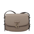 Jimmy Choo Graue Leder Umhängetasche