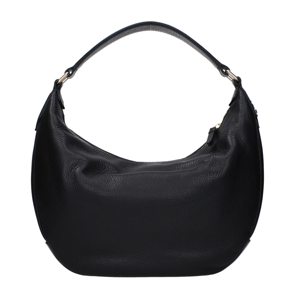 Jimmy Choo Schwarze Leder Umhängetasche