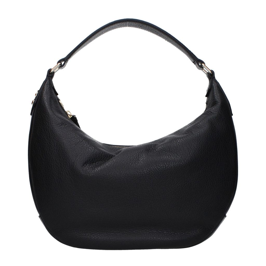 Jimmy Choo Schwarze Leder Umhängetasche