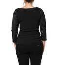 Dolce & Gabbana Schwarzer Blazer mit Knopfleiste und Spitzenbesatz
