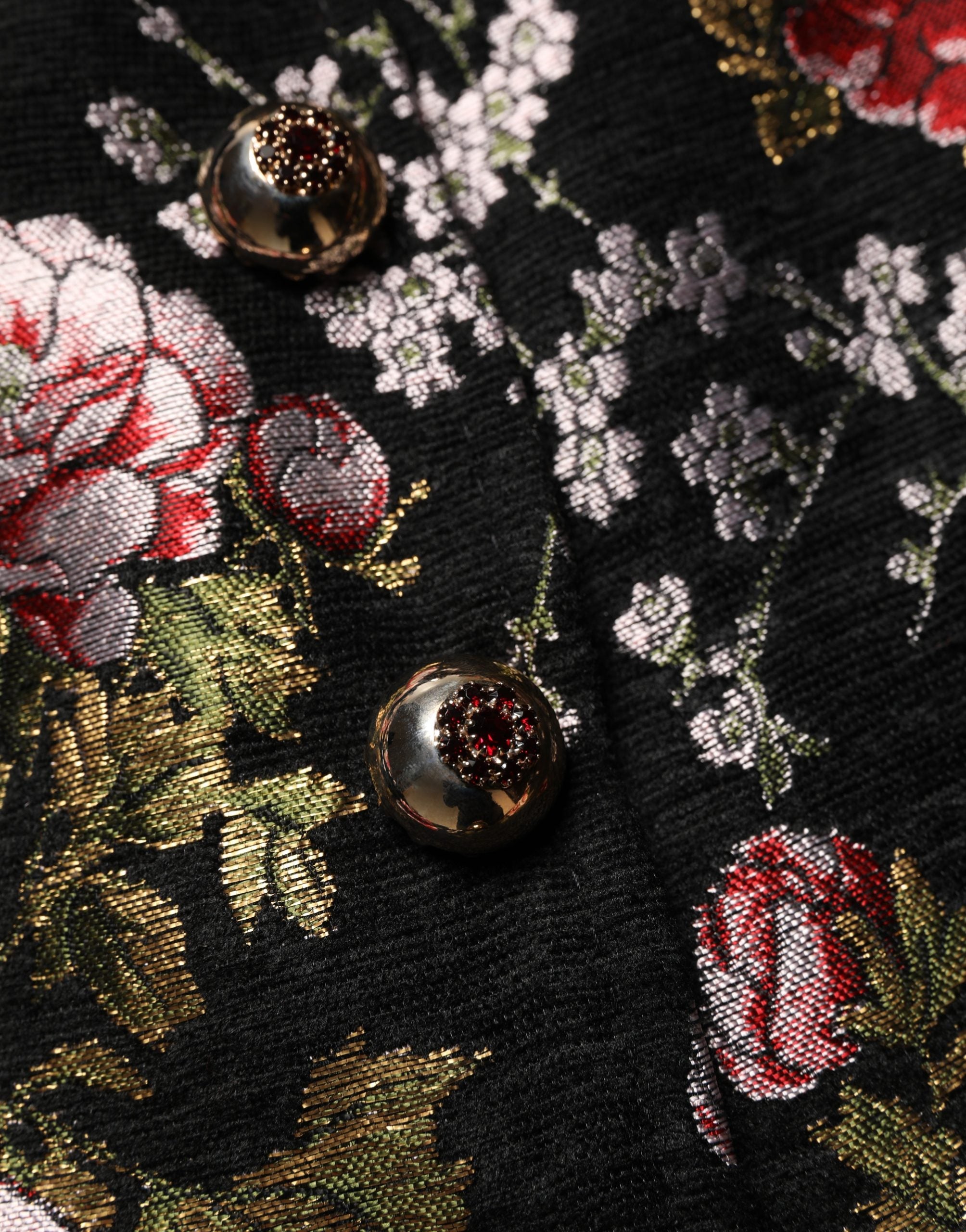 Dolce & Gabbana Mehrfarbige Blumen-Brocade-Blazerjacke