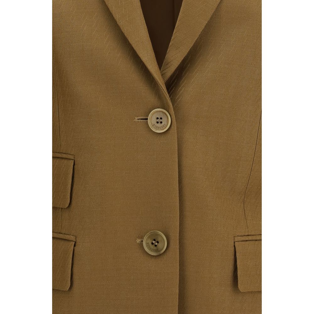 Burberry Mehrfarbiger Blazer aus Lammwolle