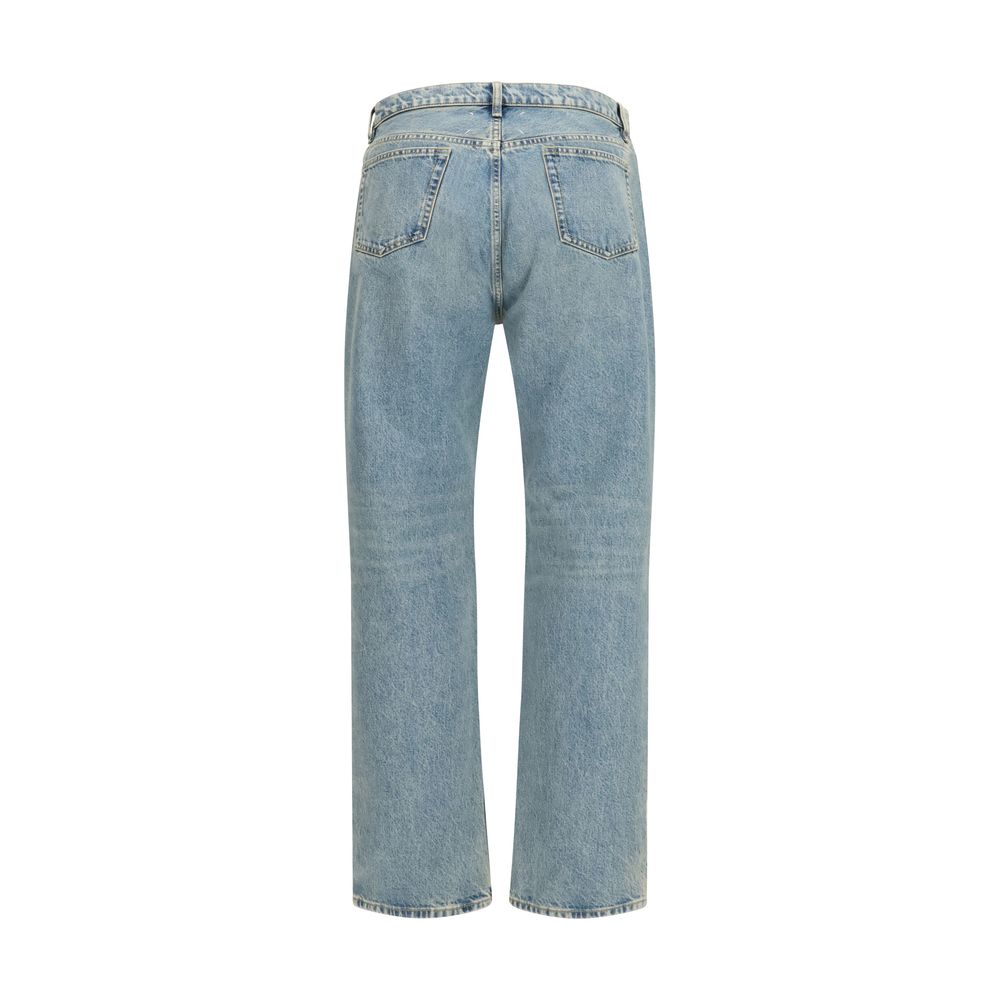 Maison Margiela Blaue Jeans aus Baumwolle im geraden Schnitt