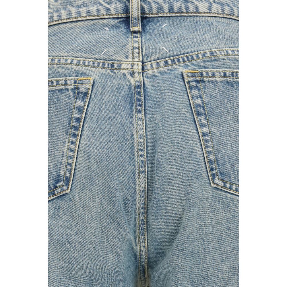 Maison Margiela Blaue Jeans aus Baumwolle im geraden Schnitt