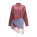 The Andamane Bordeaux Baumwoll-Freizeitkleid