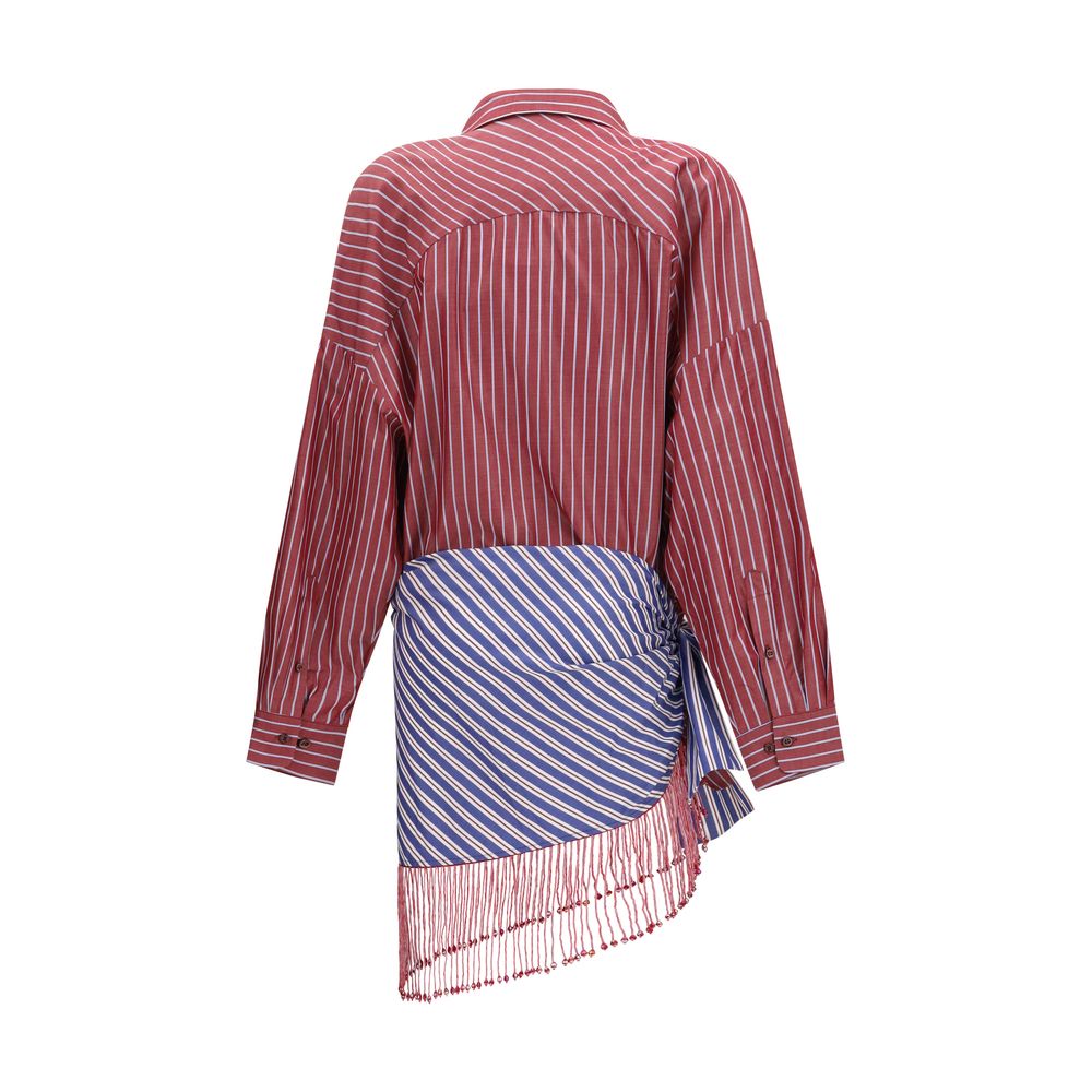 The Andamane Bordeaux Baumwoll-Freizeitkleid
