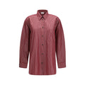 The Andamane Hemd mit Bordeaux-Muster aus Polyester
