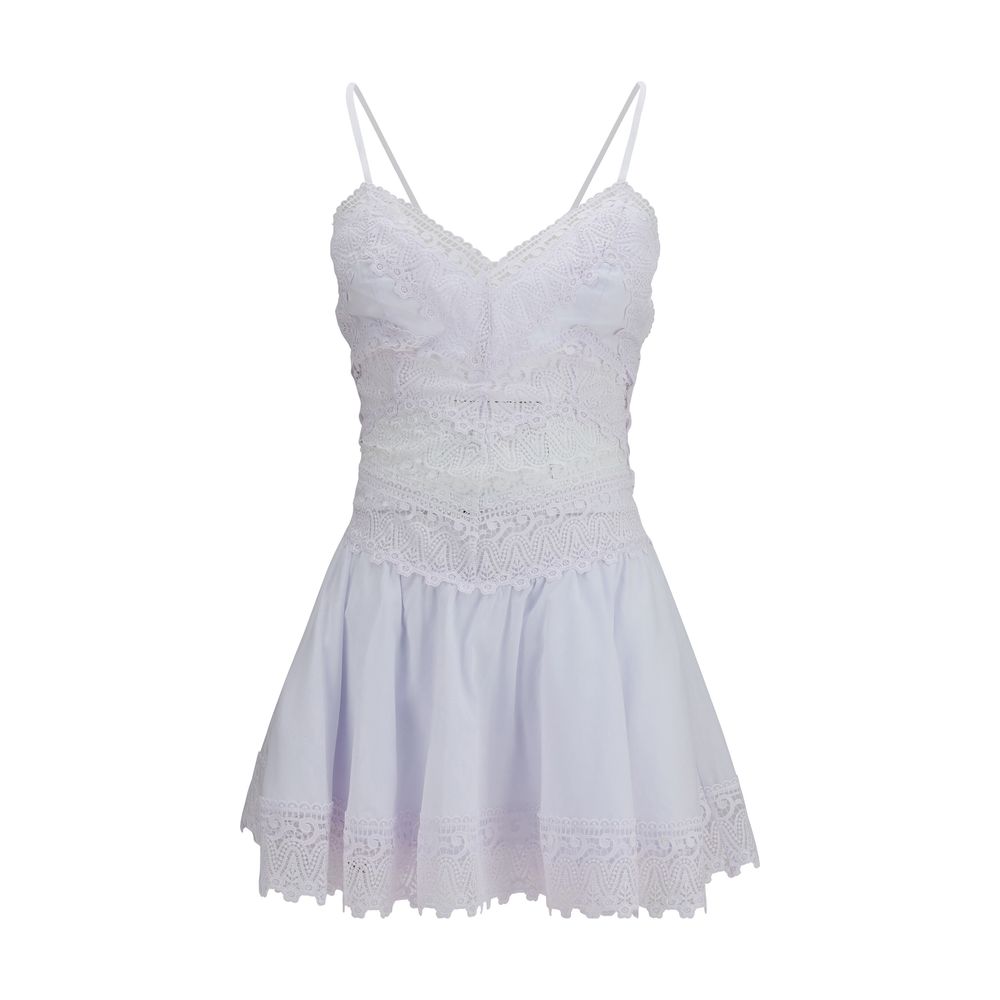 Charo Ruiz Weißes Baumwoll-Freizeitkleid