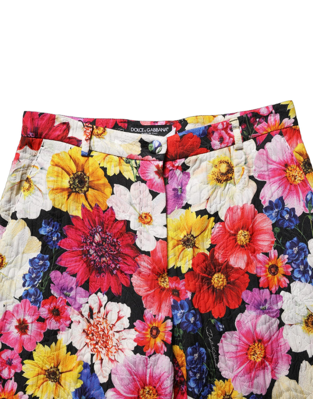 Dolce & Gabbana Tapered Hose mit buntem Blumenprint